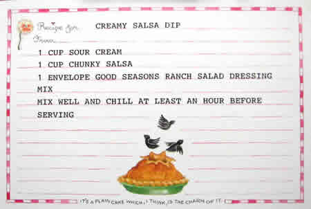 creamy salsa dip